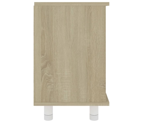 Armario de baño madera contrachapada color roble 60x32x53,5 cm