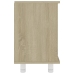 Armario baño madera contrachapada blanco y roble 60x32x53,5 cm