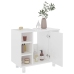 Armario de baño madera contrachapada blanco brillo 60x32x53,5cm