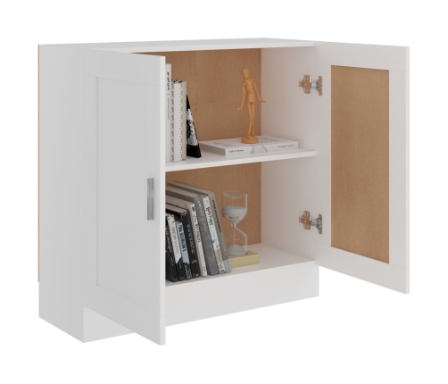 vidaXL Estantería librería madera contrachapada blanco 82,5x30,5x80 cm