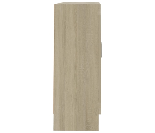 Armario libros madera contrachapada color roble 82,5x30,5x80 cm