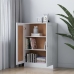 Armario de libros madera contrachapada blanco 82,5x30,5x115 cm