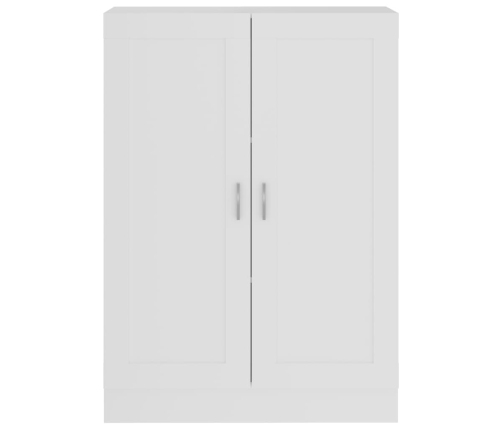 Armario de libros madera contrachapada blanco 82,5x30,5x115 cm