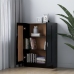 Armario de libros madera contrachapada negro 82,5x30,5x115 cm