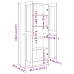 Librería de madera de ingeniería blanco 82,5x30,5x185,5 cm
