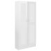 Armario de libros contrachapada blanco brillo 82,5x30,5x185,5cm