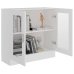 Vitrina de madera contrachapada blanco 82,5x30,5x80 cm