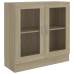 Armario libros madera contrachapada color roble 82,5x30,5x80 cm