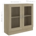 Armario libros madera contrachapada color roble 82,5x30,5x80 cm