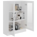 Vitrina de madera contrachapada blanco 82,5x30,5x115 cm