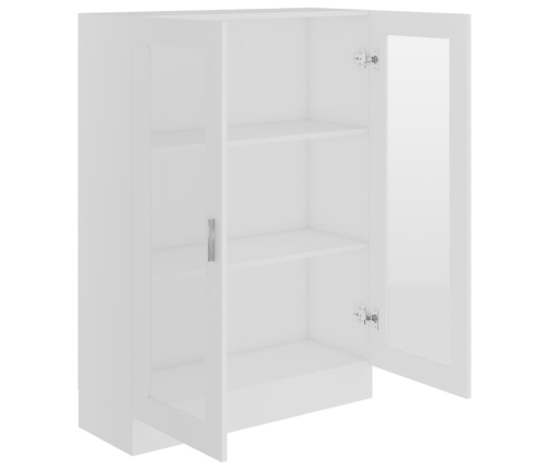 Vitrina de madera contrachapada blanco 82,5x30,5x115 cm