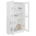 Vitrina de madera contrachapada blanco 82,5x30,5x150 cm