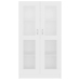 Vitrina de madera contrachapada blanco 82,5x30,5x150 cm