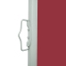 Toldo lateral retráctil para patio rojo 600x160 cm