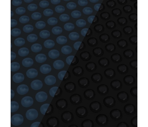 Cubierta solar de piscina de PE flotante negro y azul 450x220cm