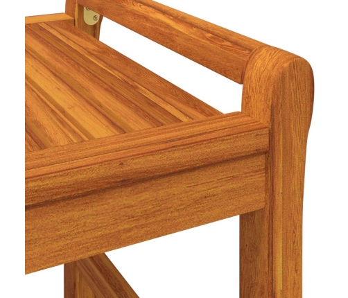 Mesa de centro de madera maciza de acacia 100x50x50 cm