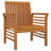 Sillones con cojines blanco crema 2 uds madera maciza de acacia