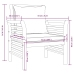 Sillones con cojines blanco crema 2 uds madera maciza de acacia