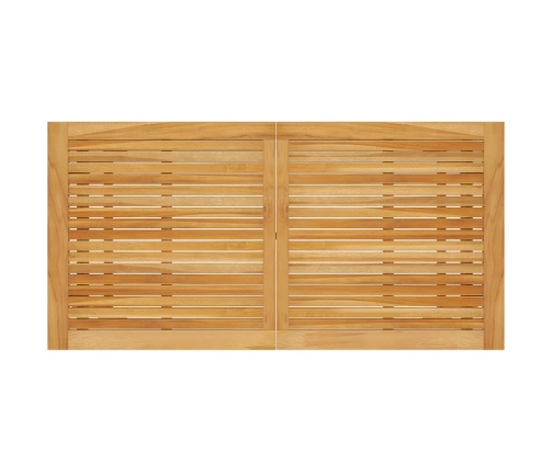 vidaXL Mesa de comedor de jardín madera maciza de acacia 140x73x73,5cm