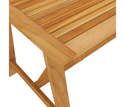 vidaXL Mesa de comedor de jardín madera maciza de acacia 140x73x73,5cm