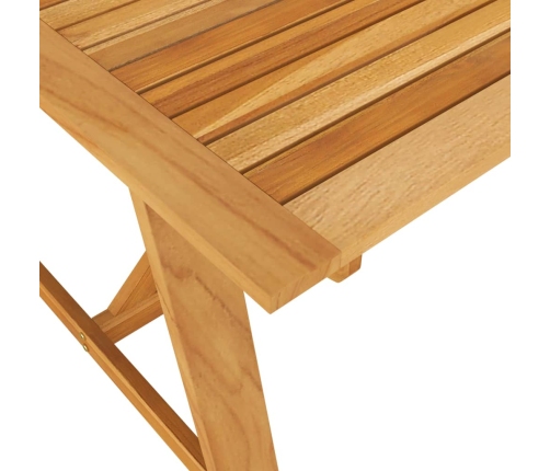 vidaXL Mesa de comedor de jardín madera maciza de acacia 206x100x74 cm