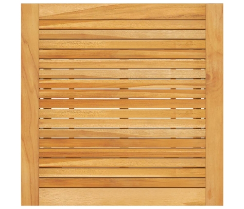 Mesa alta de jardín madera maciza de acacia 70x70x104 cm