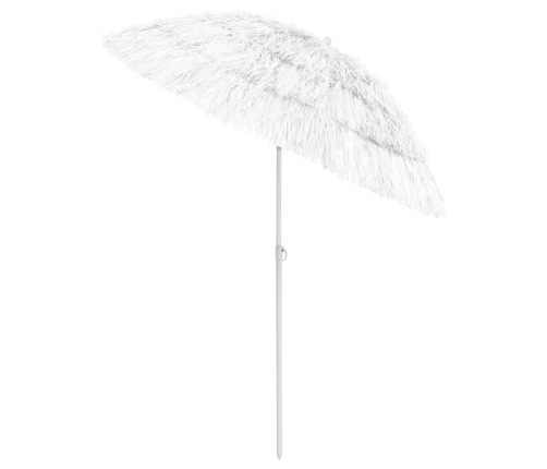 Sombrilla de playa Hawaii blanco 180 cm