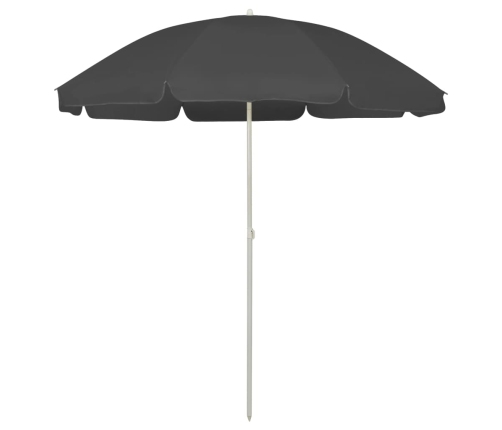 Sombrilla de playa antracita 240 cm