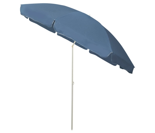 Sombrilla de playa azul 300 cm