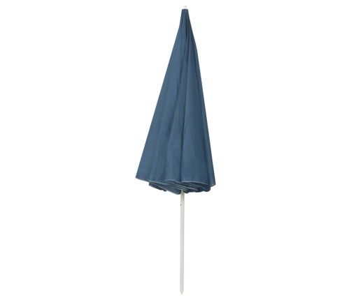 Sombrilla de playa azul 300 cm