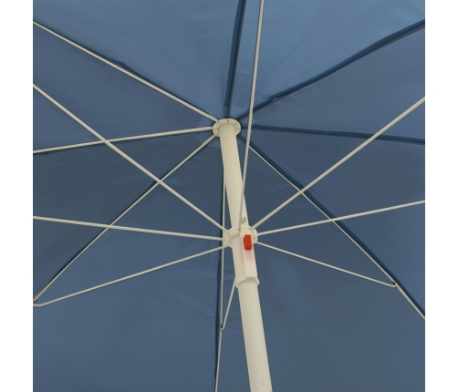 Sombrilla de playa azul 300 cm