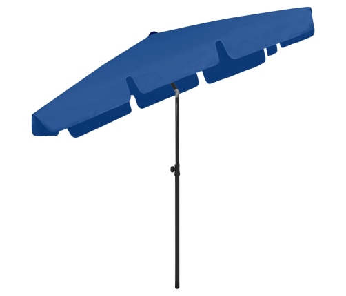 Sombrilla de playa azul 200x125 cm