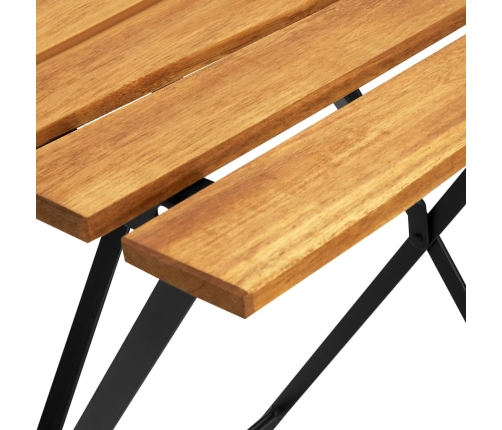 vidaXL Mesa bistró de terraza madera maciza de acacia 55x54x71 cm