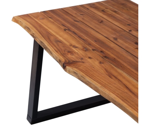 vidaXL Mesa de comedor madera maciza de acacia 170x90x75 cm