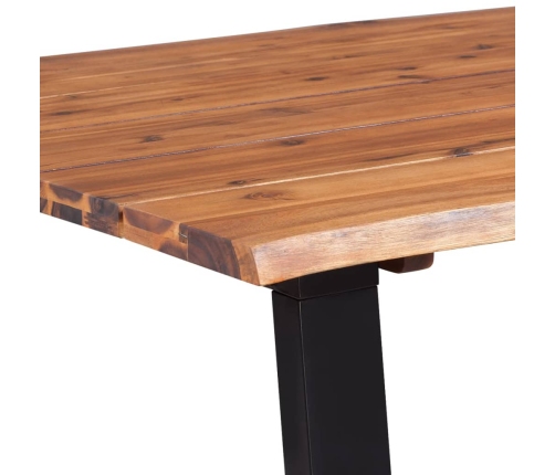 vidaXL Mesa de comedor madera maciza de acacia 170x90x75 cm