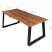 vidaXL Mesa de comedor madera maciza de acacia 170x90x75 cm