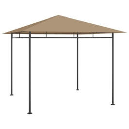 Cenador gris taupé 3x3x2,7 m 180 g/m²