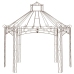 Pérgola de jardín marrón antiguo 400x258x378 cm hierro