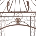 Pérgola de jardín marrón antiguo 400x258x378 cm hierro