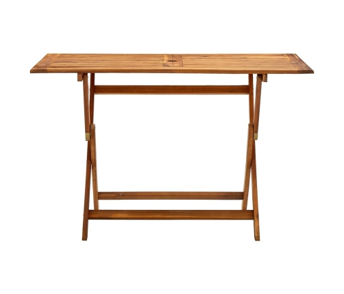 Mesa plegable de jardín madera maciza de acacia 120x70x75 cm