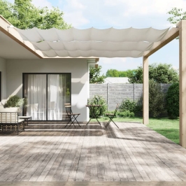 Toldo vertical blanco 140x800 cm tela oxford