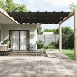 Toldo vertical gris antracita 140x360 cm tela oxford