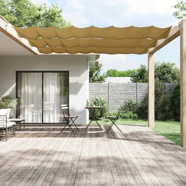 Toldo vertical beige 60x420 cm tela oxford