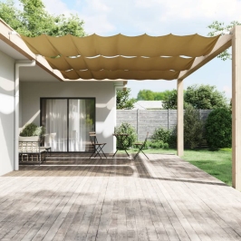 Toldo vertical beige 200x360 cm tela oxford