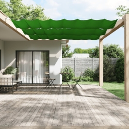 Toldo vertical verde claro 140x420 cm tela oxford