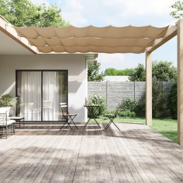 Toldo vertical tela oxford gris taupé 60x360 cm