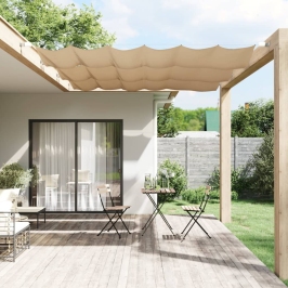 Toldo vertical tela oxford gris taupé 100x270 cm