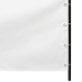 Toldo pantalla para balcón tela oxford blanco 120x240 cm