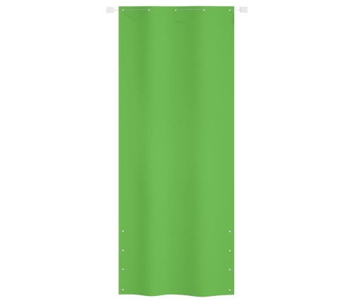 Toldo pantalla para balcón tela oxford verde claro 100x240 cm