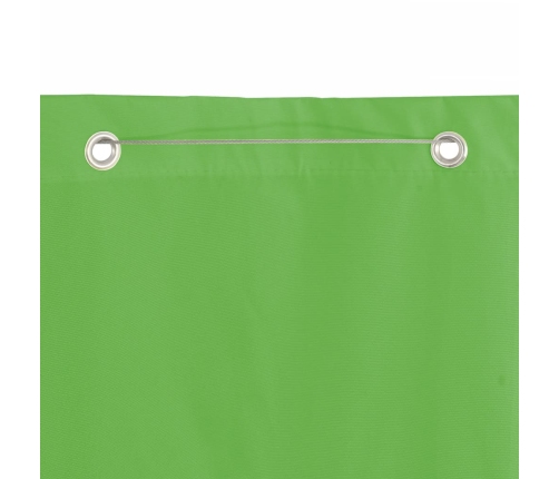 Toldo pantalla para balcón tela oxford verde claro 100x240 cm